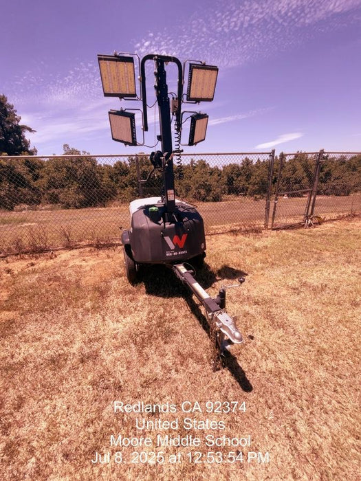 2024 Wacker Neuson LTT4 Diesel, Kohler KDW702, Deep Sea Controller, Auto Start, LED 320W, Bypass Outlet, T3