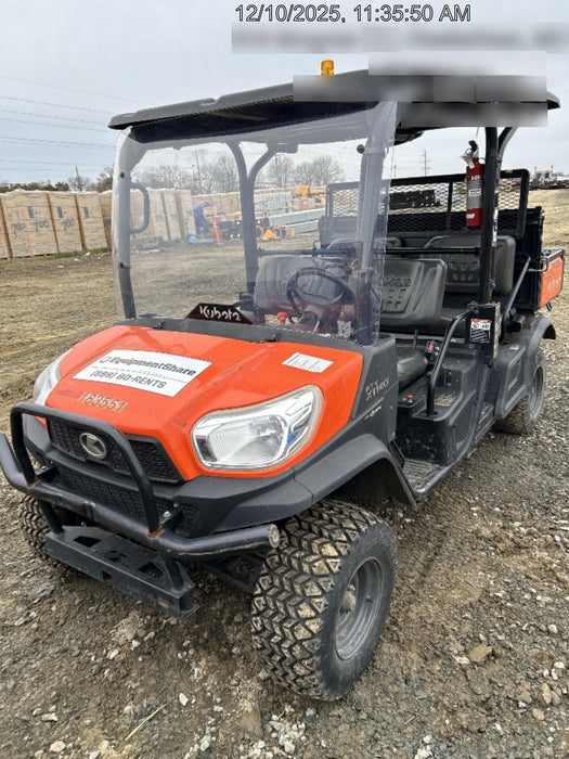 2021 Kubota RTV-X1140W-H Plastic Canopy, Windshield Acrylic Clear, LED Strobe Light, Wire Harness Kit, Back up Alarm