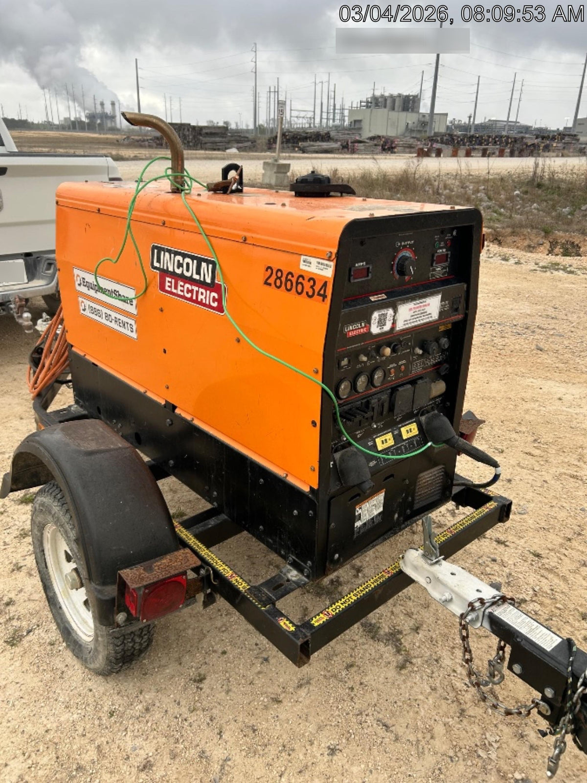 2022 Lincoln Electric LE400 Kubota V1505, Trlr, Cable Rack, Light Kit, ES Decals, T3