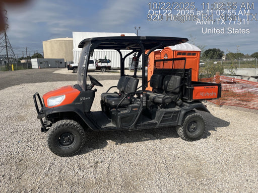 2021 Kubota RTV-X1140W-H Plastic Canopy, Windshield Acrylic Clear, LED Strobe Light, Wire Harness Kit, Back up Alarm