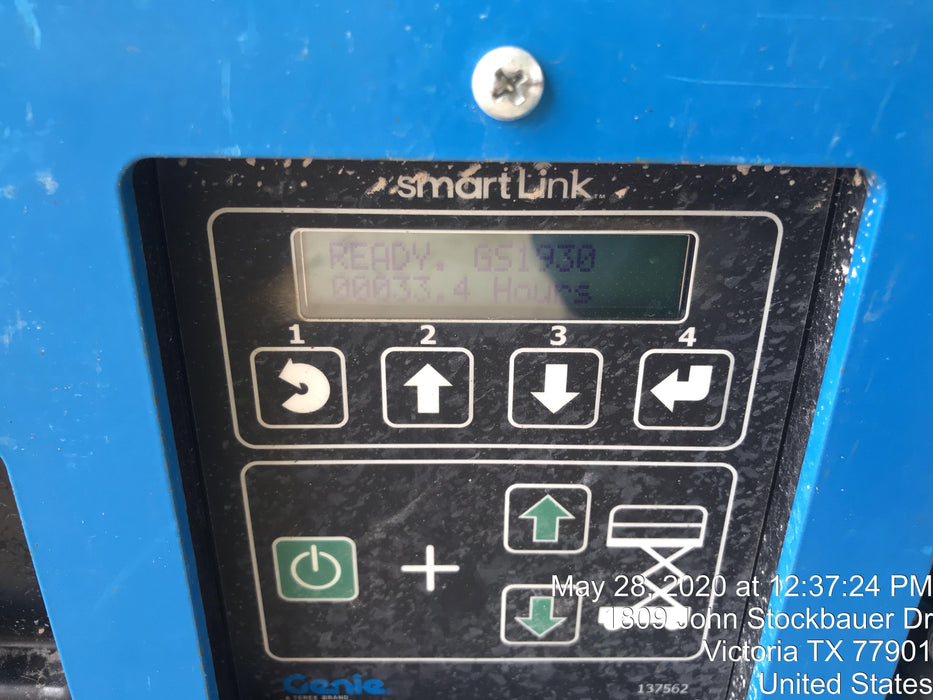 2019 Genie GS-1930 Fixed rails with chain Entry