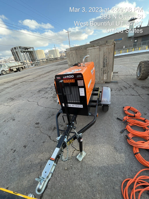 2022 Lincoln Electric LE400 Kubota V1505, Trlr, Cable Rack, Light Kit, ES Decals, T3