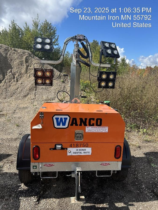 2024 Wanco WLTT-4MM4K Diesel, Deep Sea Controller, Shore Power Plug, Auto Start, (4) 350W LED Floodlights, 4kW Generator, 60 Gal Fuel Tank, 2" Ball, T3