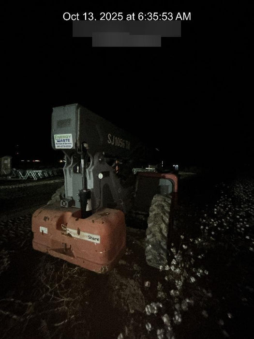 2018 Skyjack SJ1056 TH Skyjack 1056 TH Telehandler w/Open ROPS, Work Lights/Beacon, Solid Tires, 60" Carriage and Forks