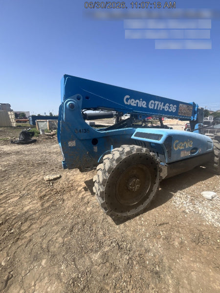 2017 Genie GTH-636 Genie GTH636 Telehandler, 48" Carriage, Solid Tires