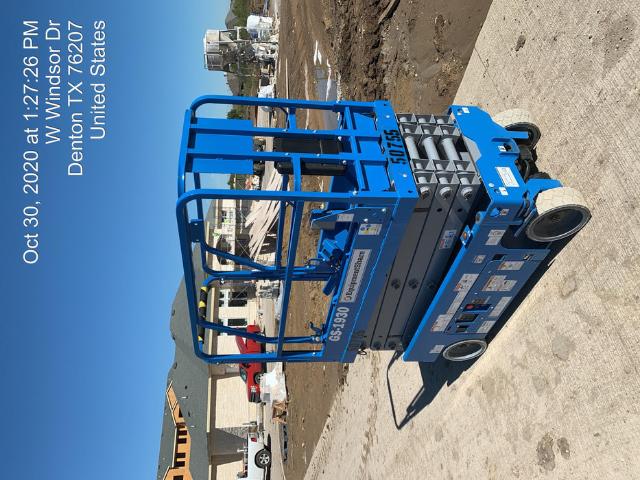 2019 Genie GS-1930 Fixed Rails with Chain Entry