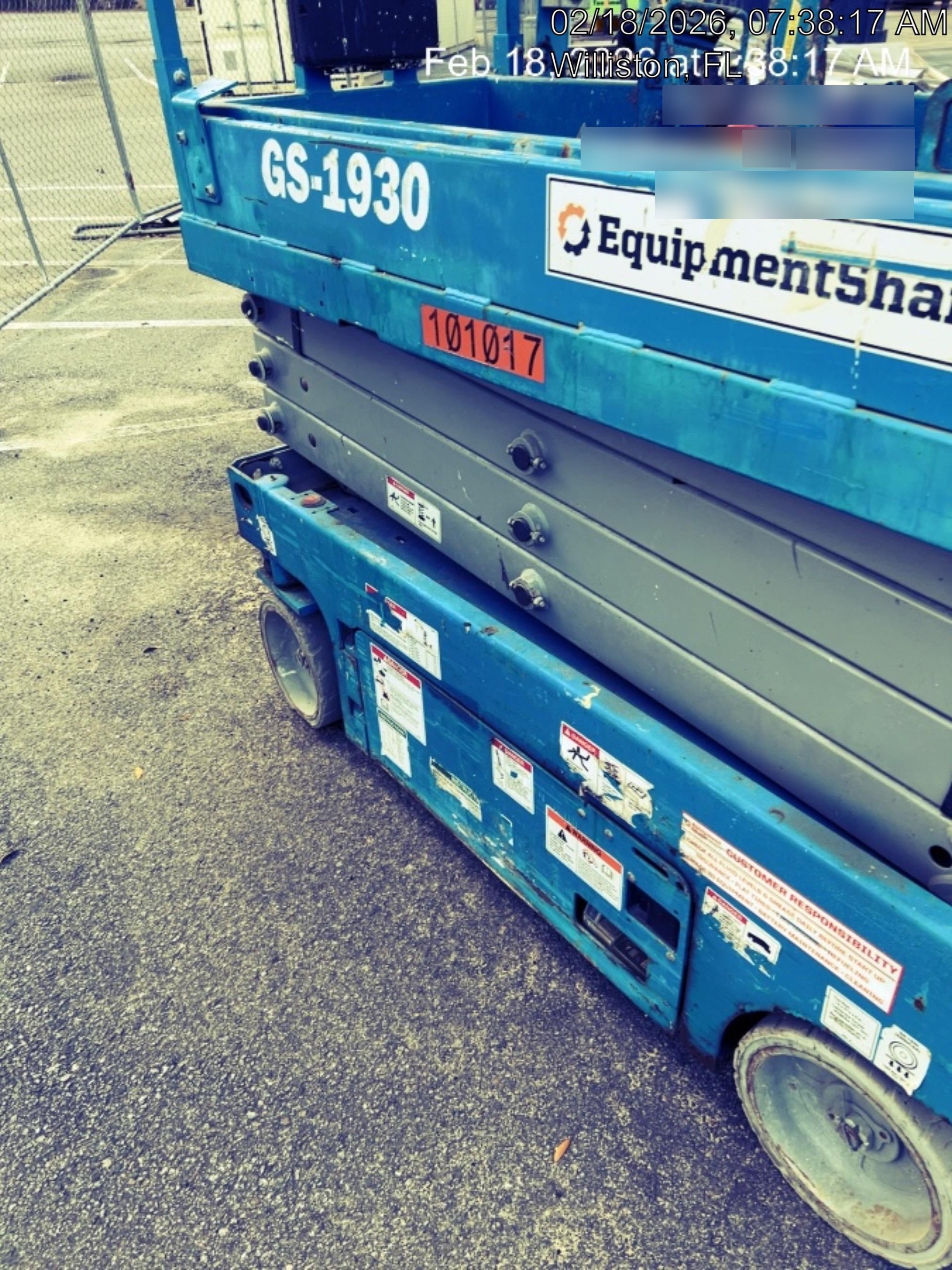 2020 Genie GS-1930 Fixed rails with chain entry gate - Pre A92.20