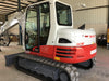2019 Takeuchi TB290 Cab/Heat/AC Rubber tracks, Dozer blade, Travel alarm, Auxiliary hydraulics Manual QC, Hydraulic thumb, 18", 24", and 36" Buckets