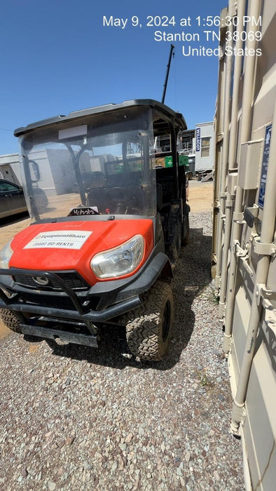 2021 Kubota RTV-X1140W-H Plastic Canopy, Windshield Acrylic Clear, LED Strobe Light, Wire Harness Kit, Back up Alarm