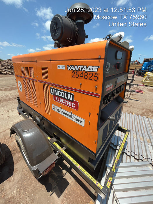 2022 Lincoln Electric Vantage 549X Crosslink Technology, Trailer Mounted, ES Decals, T3