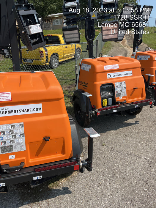 2023 Generac MLT2 Diesel, Flex Switch 120V Input, Powerzone Controller, (4) 320W LED Lights, 4kW Generator, 39.9 Gal Fuel Tank, 2" Ball, T3