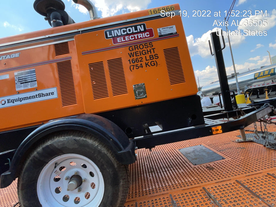 2021 Lincoln Electric Vantage 549X Ready Pak 3, ORANGE (includes trailer, cable rack, fender light kit)