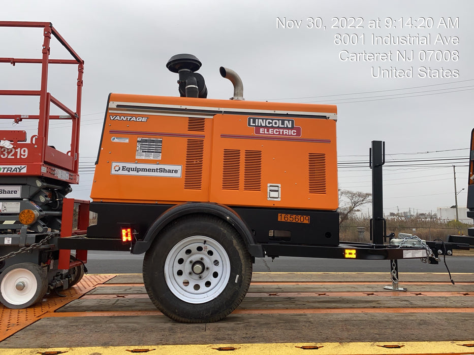 2021 Lincoln Electric Vantage 549X Ready Pak 3, ORANGE (includes trailer, cable rack, fender light kit)