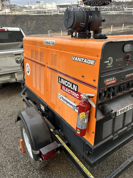 2021 Lincoln Electric Vantage 549X Ready Pak 3, ORANGE (includes trailer, cable rack, fender light kit)