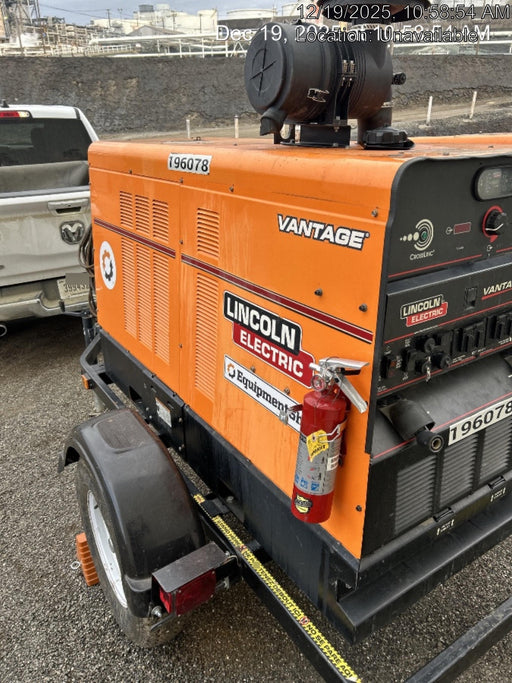 2021 Lincoln Electric Vantage 549X Ready Pak 3, ORANGE (includes trailer, cable rack, fender light kit)