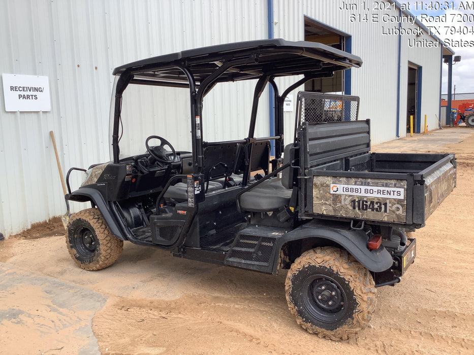 2020 Kubota RTV-X1140 CAMO, CANOPY, STROBE, BACK UP ALARM, WINDSHIELD, FIRE EXT