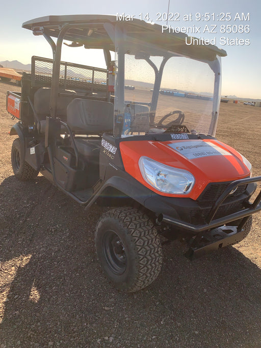 2022 Kubota RTV-X1140W-H Plastic Canopy, Windshield Acrylic Clear, LED Strobe Light, Wire Harness Kit, Back up Alarm