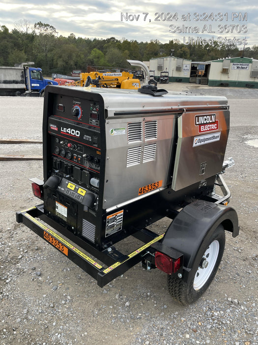 2024 Lincoln Electric LE400 Kubota V1505, Trlr, Cable Rack, Light Kit, ES Decals, T3