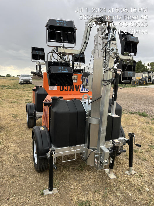 2024 Wanco WLTT-4MM4K Diesel, Deep Sea Controller, Shore Power Plug, Auto Start, (4) 350W LED Floodlights, 4kW Generator, 60 Gal Fuel Tank, 2" Ball, T3