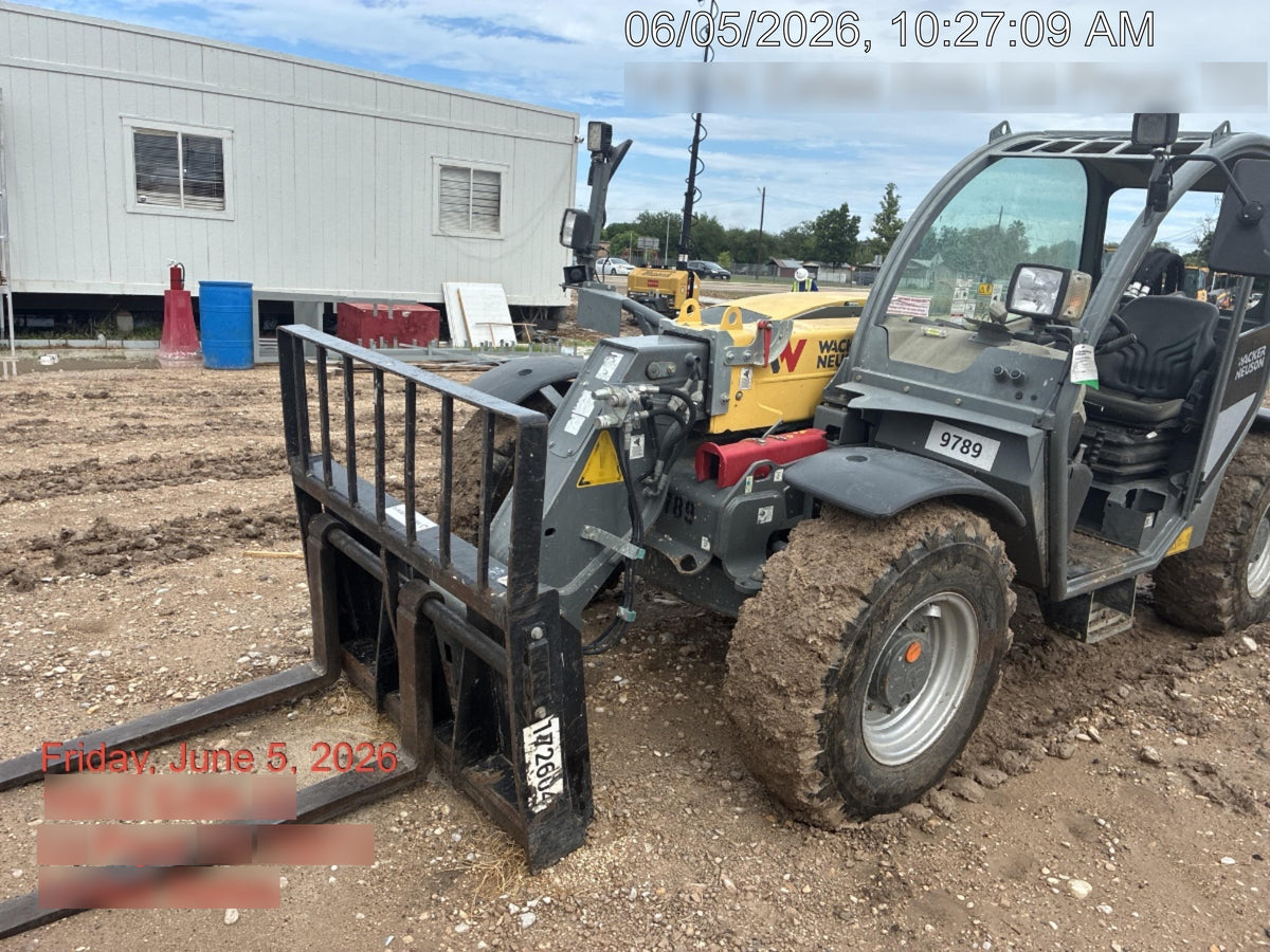 2018 Wacker Neuson TH627 Wacker Neuson TH627 Telehandler w/Canopy, Solid Tires, 48" Carriage and Forks