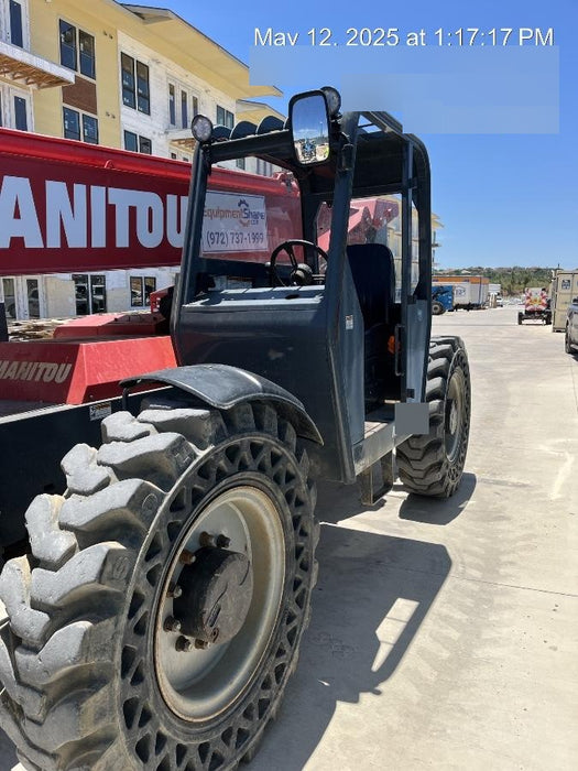 2018 Manitou MTA10055 Manitou MTA 10055 w/Cab/Heat/AC, Work Lights/Strobe, Aux Hyd, Solid Tires, Lift Hook, 66" Carriage, 60" Forks