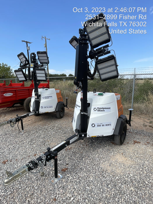 2023 Generac MLT2 Diesel, Flex Switch 120V Input, Powerzone Controller, (4) 320W LED Lights, 4kW Generator, 39.9 Gal Fuel Tank, 2" Ball, T3