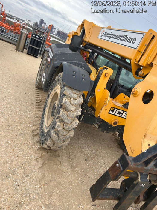 2020 JCB 506-36 Cab/Heat/Air, 74 HP, Solid Tires, STD Worklight, Beacon, Aux Hydraulics, Lifting Eye, Back up Alarm w/48" Carriage/48" Forks