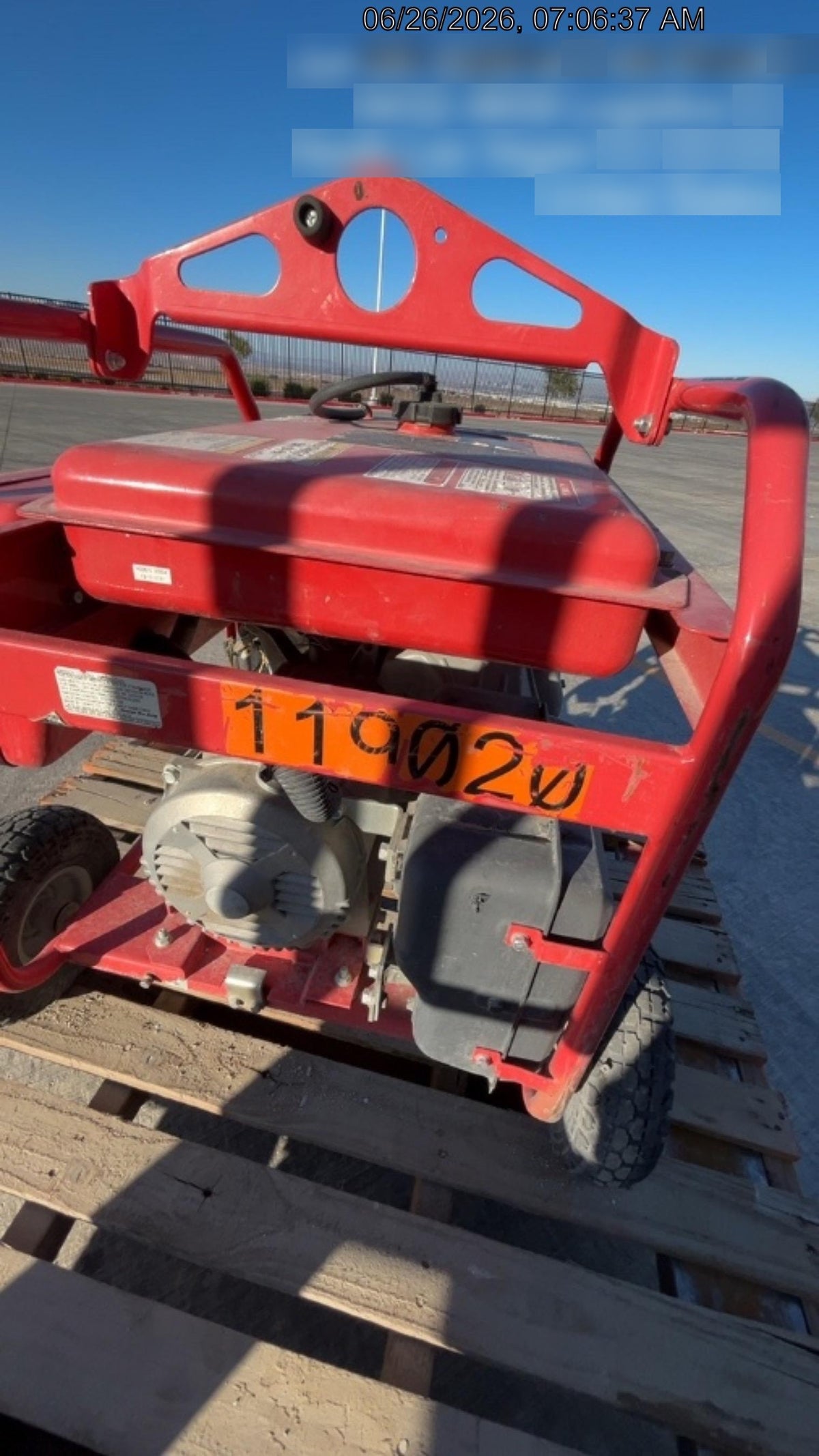 2020 Multiquip GA6HR Gen 6kW Honda GX340 GFCI Wheel Kit