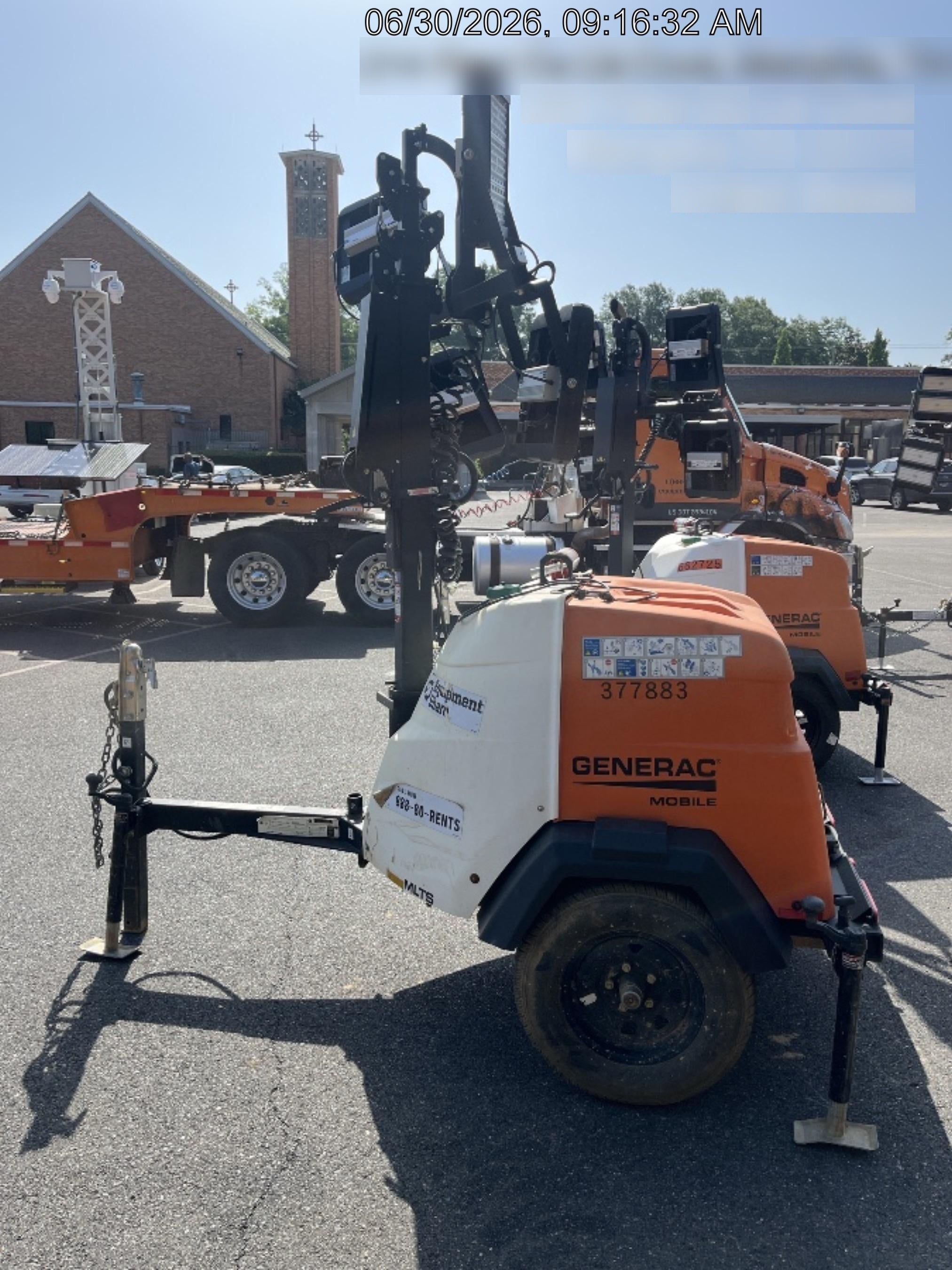 2023 Generac MLT2 Diesel, Flex Switch 120V Input, Powerzone Controller, 
(4) 320W LED Lights, 4kW Generator, 39.9 Gal Fuel Tank, 2" Ball, T3