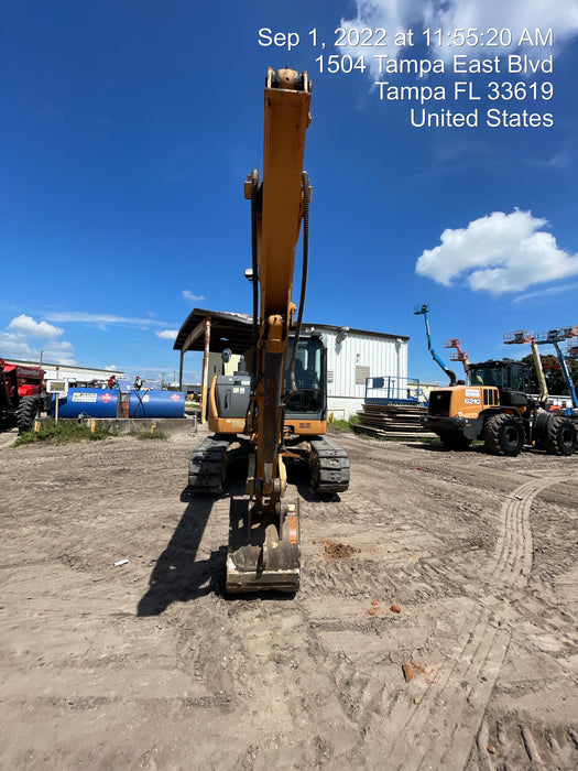 2015 Case CX80C CLOSED CAB, A/C, RUBBER TRACKS PADS, 7'-2" ARM