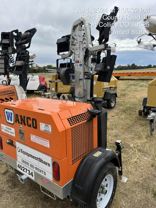 2024 Wanco WLTT-4MM4K Diesel, Deep Sea Controller, Shore Power Plug, Auto Start, (4) 350W LED Floodlights, 4kW Generator, 60 Gal Fuel Tank, 2" Ball, T3