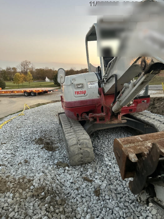 2019 Takeuchi TB260 Takeuchi TB260 Canopy w/Rubber Tracks, Auxiliary Hydraulics, Standard Blade, Manual QC
