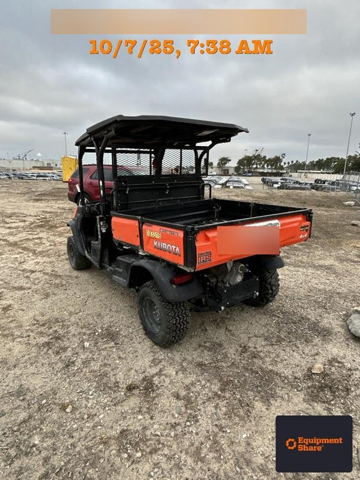 2020 Kubota RTV-X1140W-H 4WD utility cart -LED strobe -Windshield tempered glass -Plastic canopy -Wire harness kit -Backup alarm