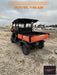 2020 Kubota RTV-X1140W-H 4WD utility cart -LED strobe -Windshield tempered glass -Plastic canopy -Wire harness kit -Backup alarm