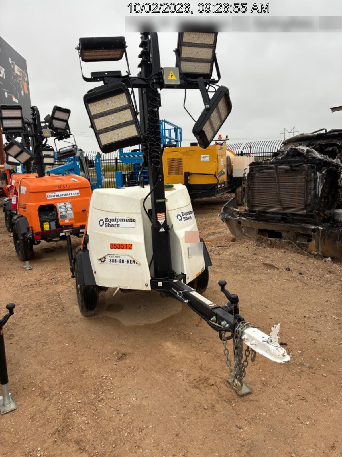 2023 Generac MLT2 Diesel, Flex Switch 120V Input, Powerzone Controller, (4) 320W LED Lights, 4kW Generator, 39.9 Gal Fuel Tank, 2" Ball, T3