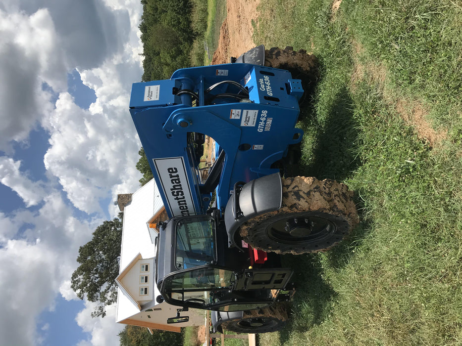 2020 Genie GTH-636 Cab/Heat/Air, Solid Tires, Work Lights, Beacon, Aux Hydraulics, Back up Alarm