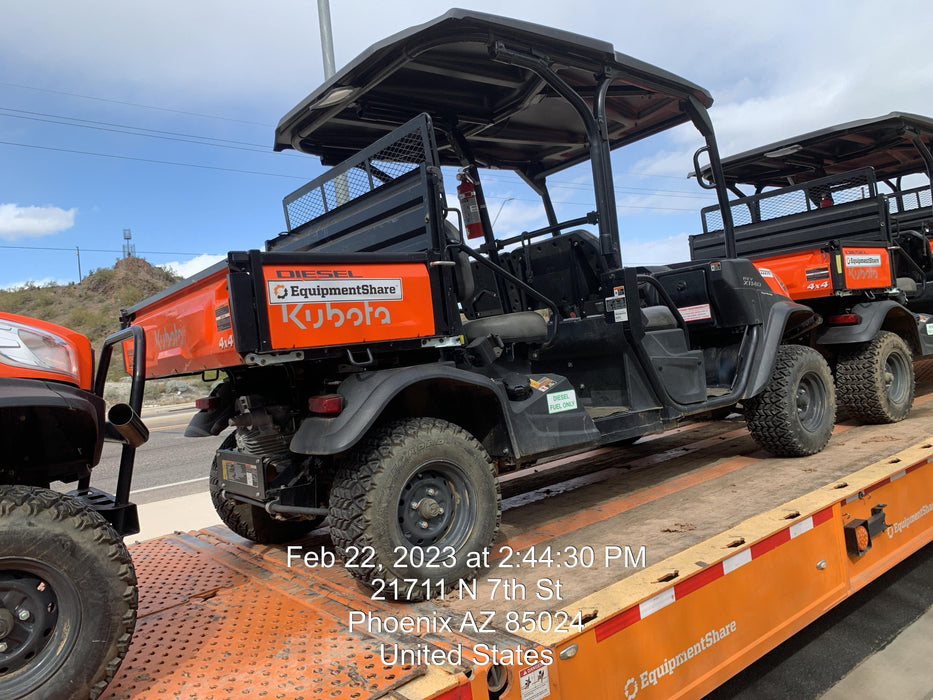 2022 Kubota RTV-X1140W-H Plastic Canopy, Windshield Acrylic Clear, LED Strobe Light, Wire Harness Kit, Back up Alarm