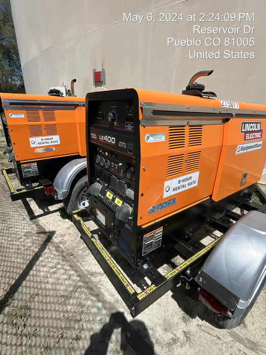 2022 Lincoln Electric LE400 Kubota V1505, Trlr, Cable Rack, Light Kit, ES Decals, T3