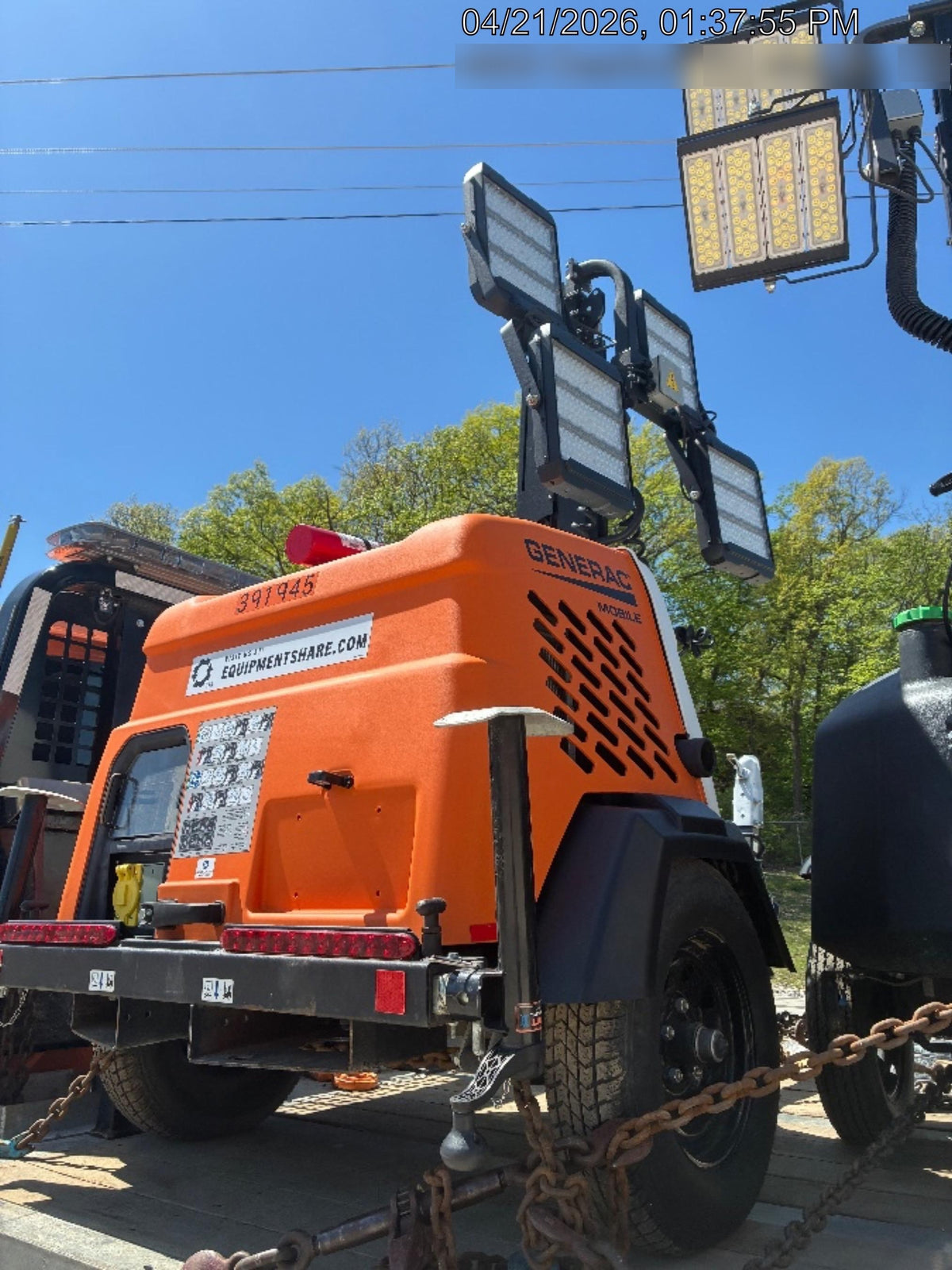 2024 Generac MLT2 Diesel, Flex Switch 120V Input, Powerzone Controller, 
(4) 320W LED Lights, 4kW Generator, 39.9 Gal Fuel Tank, 2" Ball, T3