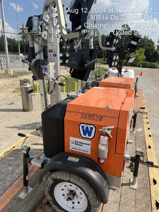2024 Wanco WLTT-4MM4K Diesel, Deep Sea Controller, Shore Power Plug, Auto Start, (4) 350W LED Floodlights, 4kW Generator, 60 Gal Fuel Tank, 2" Ball, T3