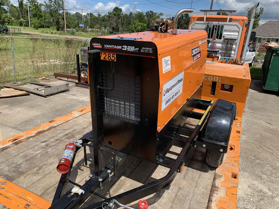 2021 Lincoln Electric Vantage 322 Vantage 322 Ready Pak 3 w/ Decals, ORANGE (includes trailer, cable rack, fender light kit) NO Telematics