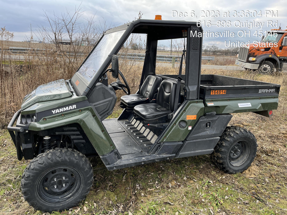 2021 Yanmar YU1000 Canopy, Steel Wheel, Poly WindShield, Beacon, Backup Alarm