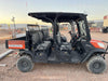 Kubota RTV-X1140W-H 4wd Utility Cart, LED Strobe, Windshield Tempered Glass, Plastic Canopy, Wire Harness Kit, Backup Alarm