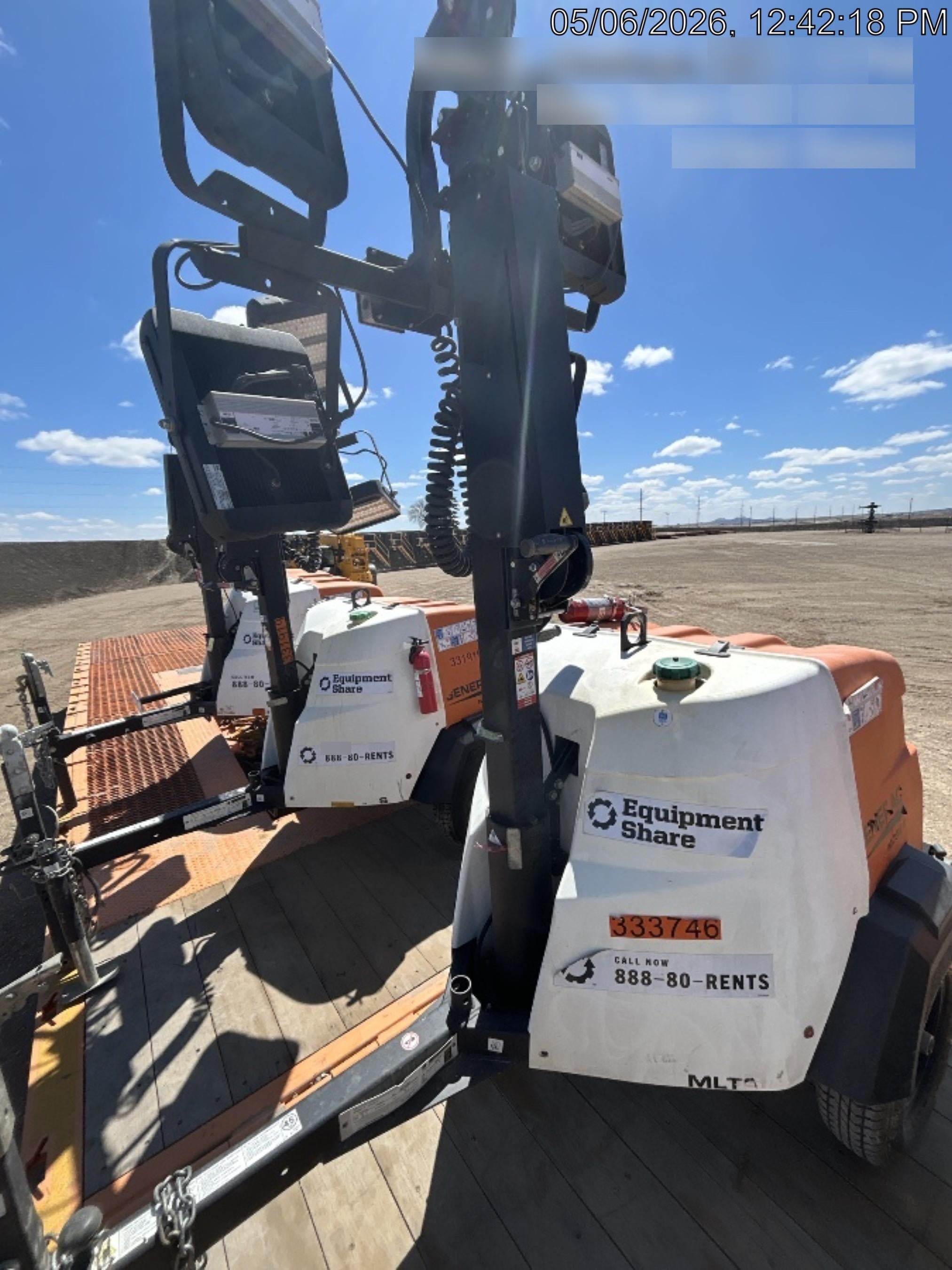 2023 Generac MLT2 Diesel, Flex Switch 120V Input, Powerzone Controller, (4) 320W LED Lights, 4kW Generator, 39.9 Gal Fuel Tank, 2" Ball, T3