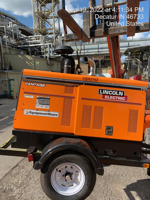 2021 Lincoln Electric Vantage 549X Ready Pak 3, ORANGE (includes trailer, cable rack, fender light kit)