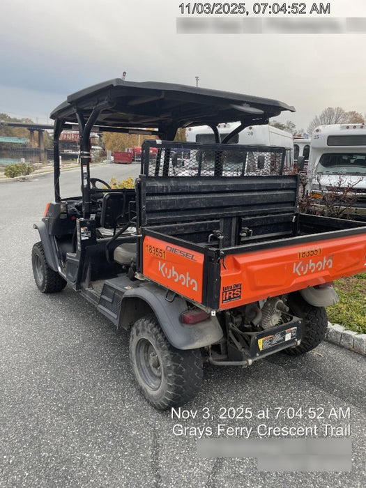 2021 Kubota RTV-X1140W-H Plastic Canopy, Windshield Acrylic Clear, LED Strobe Light, Wire Harness Kit, Back up Alarm