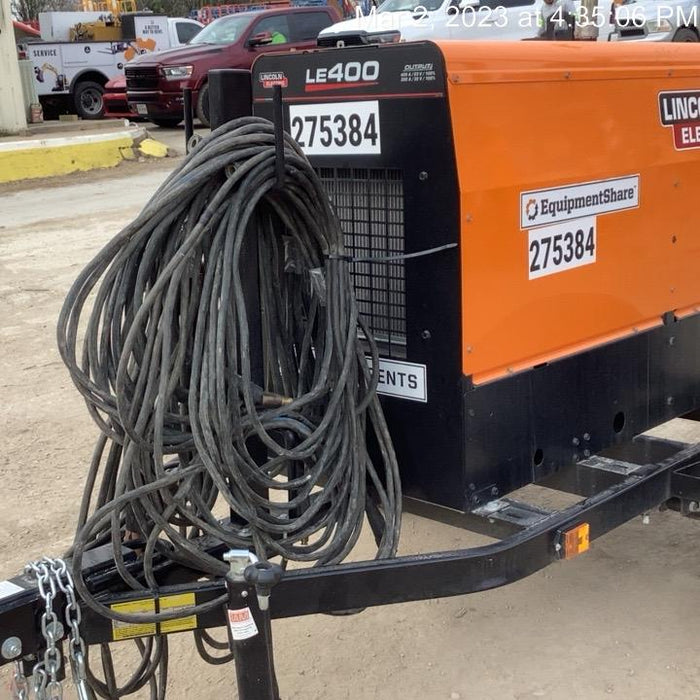 2022 Lincoln Electric LE400 Kubota V1505, Trlr, Cable Rack, Light Kit, ES Decals, T3