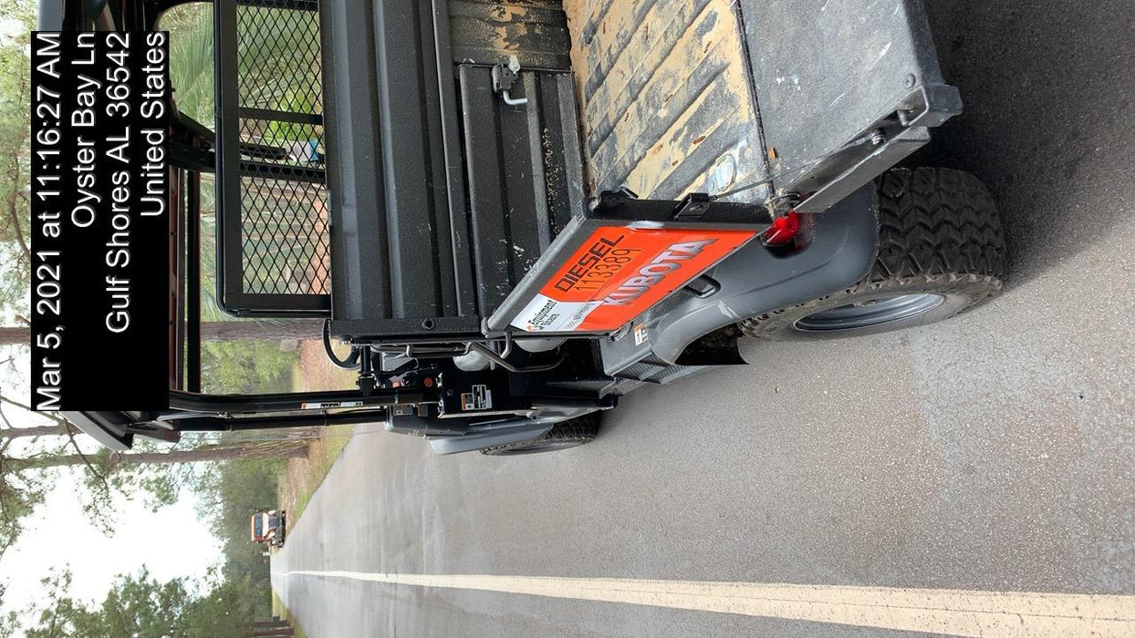 Kubota RTV-X1140W-H 4wd Utility Cart, 4 Seat, Diesel, LED Strobe, Windshield Tempered Glass, Plastic Canopy, Wire Harness Kit, Backup Alarm