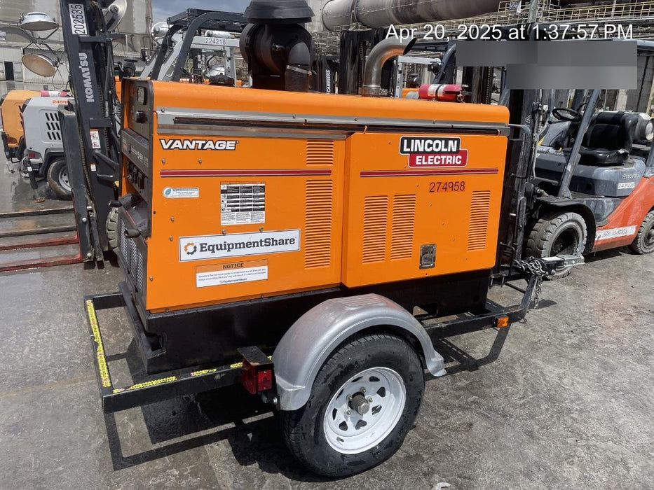 2022 Lincoln Electric Vantage 549X Crosslink Technology, Trailer Mounted, ES Decals, T3