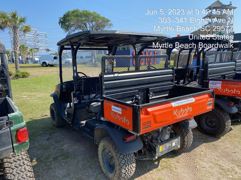 2022 Kubota RTV-X1140W-H Plastic Canopy, Windshield Acrylic Clear, LED Strobe Light, Wire Harness Kit, Back up Alarm